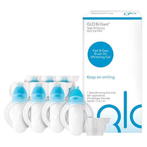 GLO Science Brilliant 7 Pack Teeth Whitening Gel Treatment Kit for Fast, Safe & Effective Teeth Whitening Without Sensitivity, Pain â€“ Free, Long Lasting Results. Clinically Proven.â€¦