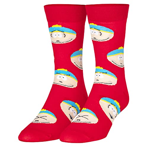 Crazy Socks - Cartman Face Cartoon Crew Socks Size Large