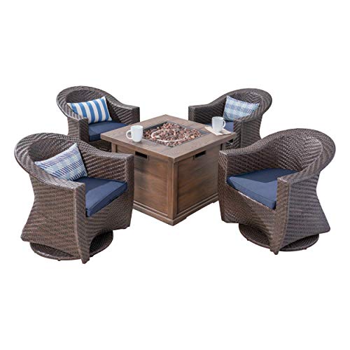 Top Ten Affordable Wicker Fire Pit Patio Sets Fireplaces Net