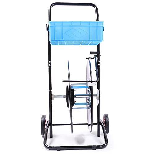 U.S. Solid Heavy Duty Strapping Cart/Dispenser for Polypropylene (PP) or Woven Cord Polypropylene/Composite Strapping with 8" x 8" Core Size Upgraded Brake System — view 6