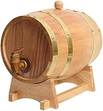 Barrel Dispenser Wine Barrel Wooden Wine Barrel Beverage Beer Turnover Barrel Large-Capacity Storage Container Wooden Barrel for Wine