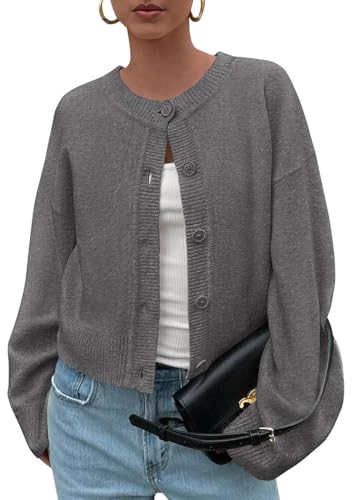 KIRUNDO Cardigan Sweaters for Women Fall Trendy...