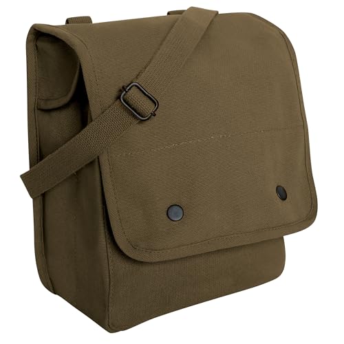Rothco Canvas Map Case Shoulder Bag Rugged Crossbody EDC Utility Storage