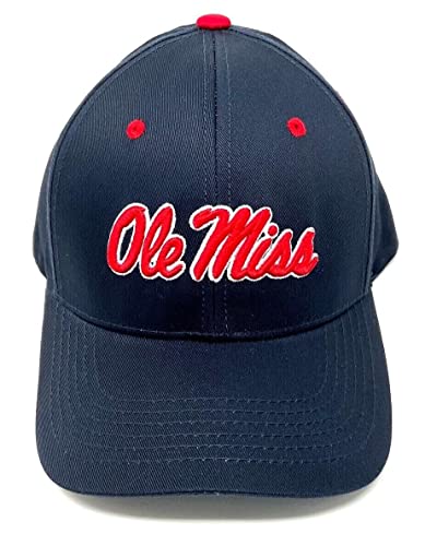 Gorra ajustable con logo estructurado Ole Miss Rebels azul marino miniatura 2
