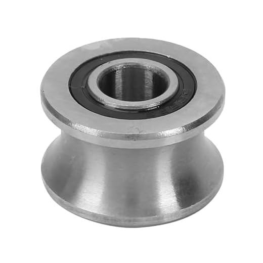 5PCS Deep U Groove Round Bottom Bearing Track Roller Wheel Stainless Steel Guide Pulley Rail Ball Rolling Bearing 8x22.5x14.5mm
