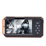 Display chiaro: l'endoscopio adotta schermo IPS da 5 pollici che fornisce un angolo di visione orizzontale di 178° e un chip ad alta sensibilità che cattura immagini HD 1920x1080P in tempo reale. Con le funzioni di inversione del e modifica della luminosità, puoi ottenere immagini vivide e saturate da qualsiasi angolazione
