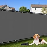 Cisvio Valla de privacidad de 5 x 50 pies, gris oscuro