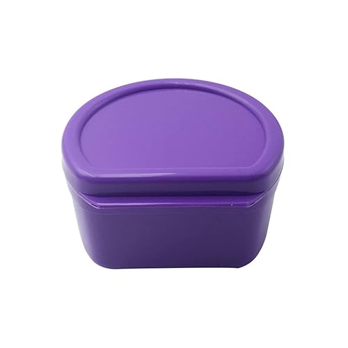 Miniatura 5 de Caja de baño para prótesis para cuidado de prótesis para dentaduras, protector bucal transparente y retenedores de viaje