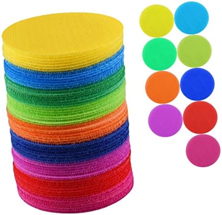 PLAFOPE 50pcs Mark Circle Stickers Decorative Rug Round Rugs Carpet Dot Spots for Classroom Kindergarten Classroom Must Haves Teacher Floor Markers Floor Spots Circles Carpet Spot
