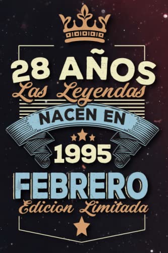 Las leyendas nacen en 28 años 1995 febrero: Ideas de regalos para hombres, ideas de cumpleaños 28 cumpleaños libro ideas de cumpleaños para hombre y regalo de nacimiento, regalo de cumpleaños