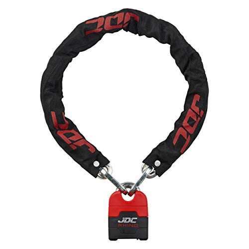 JDC Chaine Et Cadenas Antivol En Acier Robuste Pour Moto À Toute Épreuve - Rhino - 1m