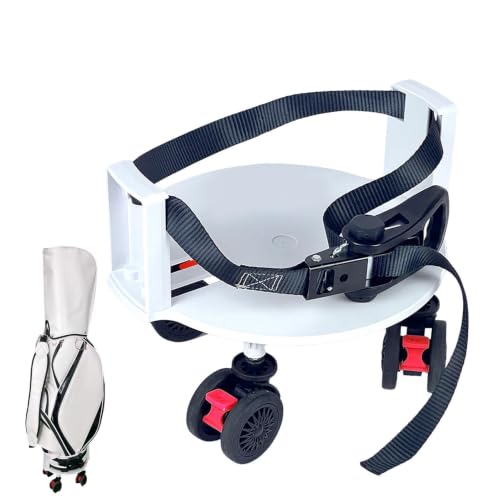 Soporte portátil de golf con rueda 360 para evitar caídas de bolsas