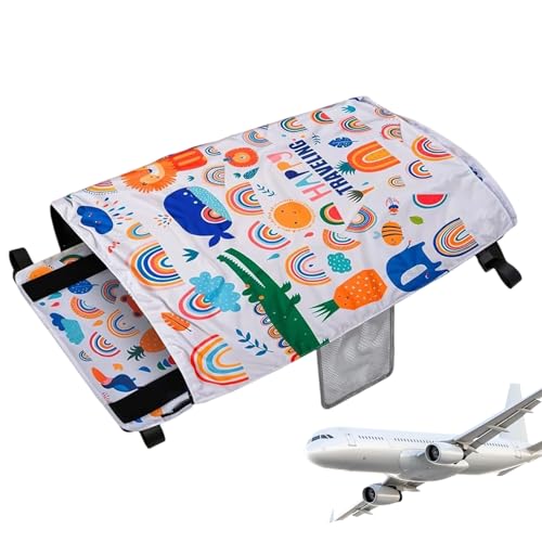 Mihauuke Cama de Avión para Niños Pequeños,Extensor de Asiento para Vuelos de Bebés | Hámac Plegable para Dormir En Viajes Playa Camping Crucero Tren Avión