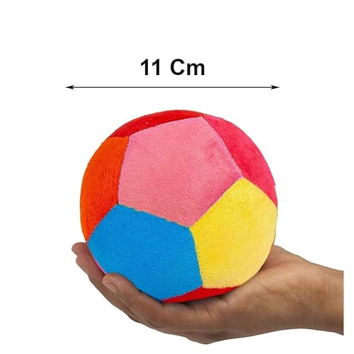 Image of DearJoy Baby Soft Ball Toy Figure with Rattle Sound - Multicolour