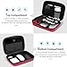 ProCase Hard Travel Electronic Organizer Case for MacBook Power Adapter Chargers Cables Power Bank Apple Magic Mouse Apple Pencil USB Flash Disk SD Card Small Portable Accessories Bag -Wine, L