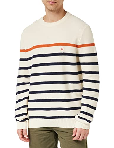 Merc of London Homme Bethersden Pullover Sweater, Vanilla, L EU