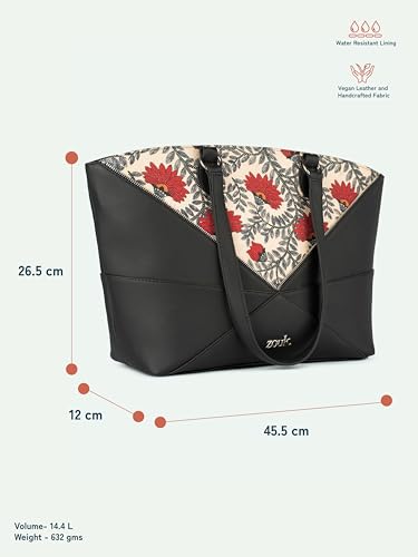 Image of ZOUK Rhea Kapoor Tote Bag - | Elegant Vegan Leather Tote for Women |
