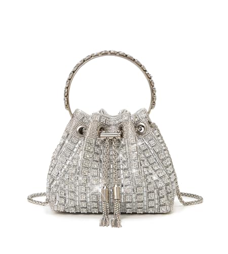 Sparkly Diamond Evening Bag Clutch Purses for Women Rhinestone Purse Glitter Handbag for Party Prom Cocktail Wedding