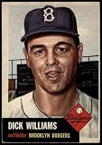 1953 Topps #125 Dick Williams Brooklyn Dodgers (Baseball Card) GOOD Dodgers