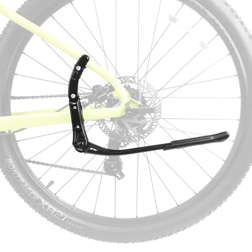 Image of BV Bike Kickstand - Lightweight Aluminum Alloy Rear Side Kick Stand for 24-28 inch Bikes - Tool-Free Installation, Suitable for All Bikes and Terrains