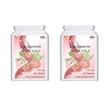 Ved Lycopin-Ergänzung | Stärkung des Immunsystems | Super-Antioxidans | 100 mg x 90 Tabletten | 2er-Pack