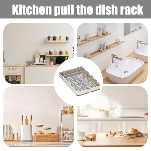 Escurridor de platos y tazones de metal con diseño extraíble 7