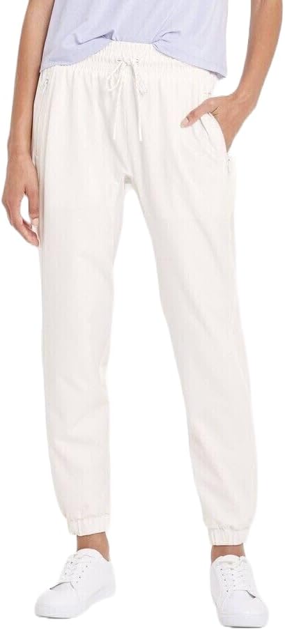 All in Motion Women's Lined Woven Joggers (as1, Alpha, xx_l, Regular, Regular, Cream)