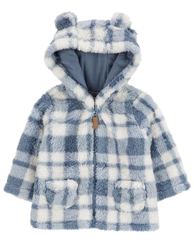 Veste à capuche bébé fille Carter's vêtement chaud manche longue bleu 6 mois