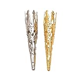 iplusmile 100個花弁鉄製ビーズエンドキャップ 長 花びらビーズキャップ ジュエリー イヤリング ペンダント ネックレス用