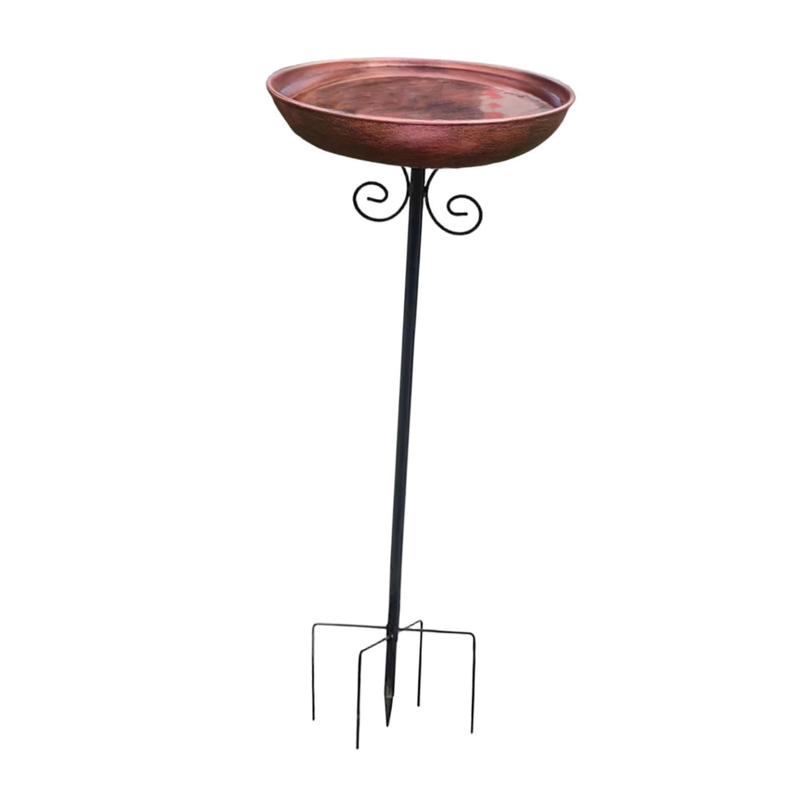 Sharplace Bebedero de Hierro para Pájaros con Base de 5 Patas. Ideal para Jardín, Patio O Cerca. También Sirve como Comedero/Bebedero para Aves Silvestres. Perf