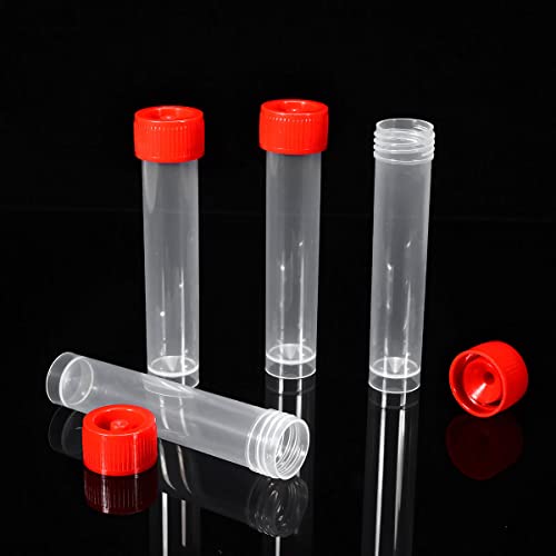 BKMAMLAB 20ml Plastic Small Vials with Screw Caps Sample Tubes,PP Material, Free from DNase, RNase, Human DNA(30pcs)