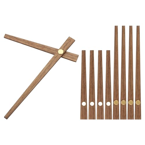 Replacement Clock Hands Kit, 5 Set Wooden Wall Clock Hands Parts, Brown 14 Inch - Picture 10 of 11