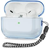 Airpods Pro 2nd Generation Case Clear - YOMPLOW Soft TPU AirPods Pro 2 Case 2022 with Keychain Women