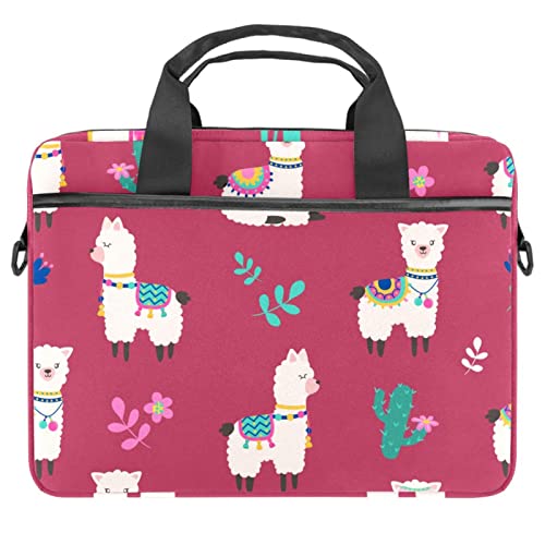 Sac à bandoulière pour ordinateur 13-14,5 pouces alpaga rose