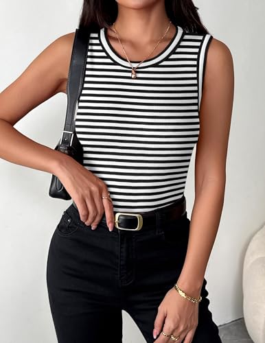 Zeagoo Dressy Tank Tops for Women High Neck Casual Slim Basic Shirts - image 4