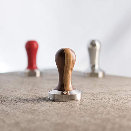 Lelit PLA481W Tamper para filtros LELIT58, Acero Inoxidable, Mango de Madera Bicolor - Imagen 8