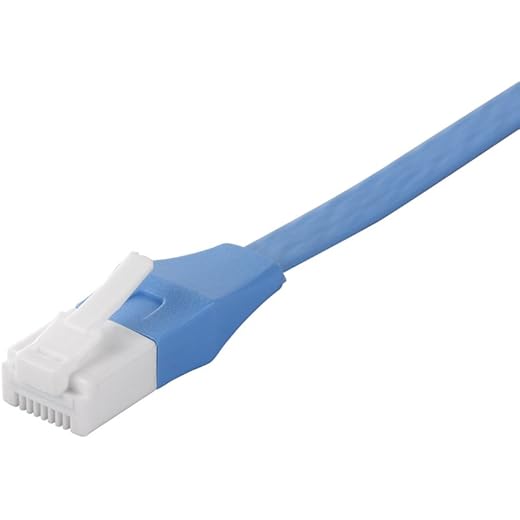 BUFFALO Unbreakable LAN Cable Category 6a Flat Blue