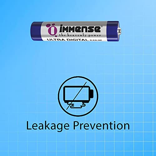 Image of Immense AAA Alkaline Battery | 1.5V Pencil Battery for TV Remote, Calculators, RC Toys & Small Office Devices | Non Rechargeable Battery (Pack of 40)