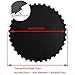 UVCMDUI Trampoline Replacement Mat 13ft 80 Rings, High Elastic Trampoline Mat Replacement Jumping Pad, Trampoline Mattress Accessories Spares Compatible with Round Frames, with Spring Puller