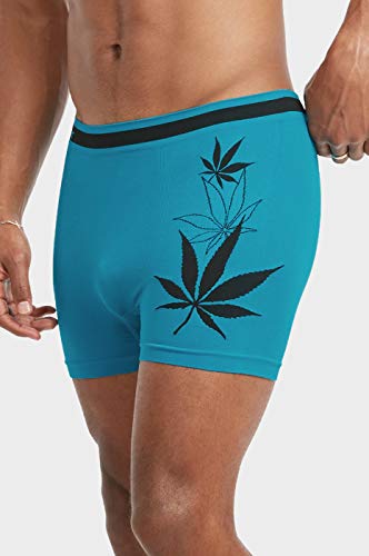 Knocker Men's Seamless Nylon Boxer Brief Underwear 6-Pack One Size Assorted Color (Hemp)3