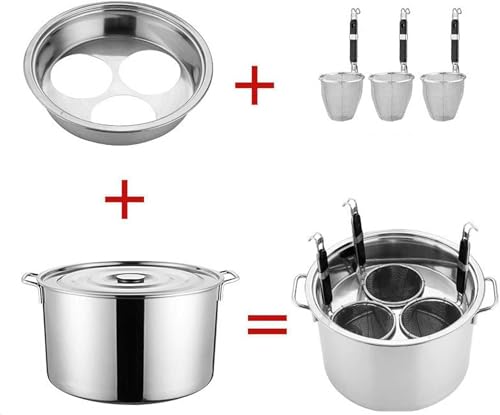 Ensemble d'inserts pour cuiseurs à pâtes en acier inoxydable durable et robuste - 5