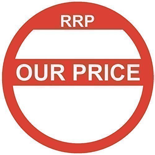 Audioprint Ltd. 500 Pack of RRP/Our Price Stickers Red 35mm - Blank Price Labels