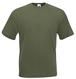 t shirt olivia popeye 100 % Baumwolle, Belcoro-Garn 10er Pack Valueweight Fruit of the Loom T-Shirt Größe S - 5XL T-Shirts in vielen Farben L,oliv