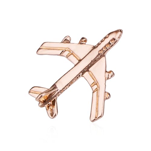 Image of Airplane Brooch Pin Plane Small Cute Aircraft Brooch Lapel Pins Collar Badge for Backpack Shirt Bag Accessories