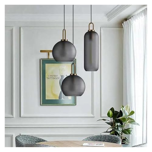 Lustre pour chambre coucher moderne gris et chaleureux
