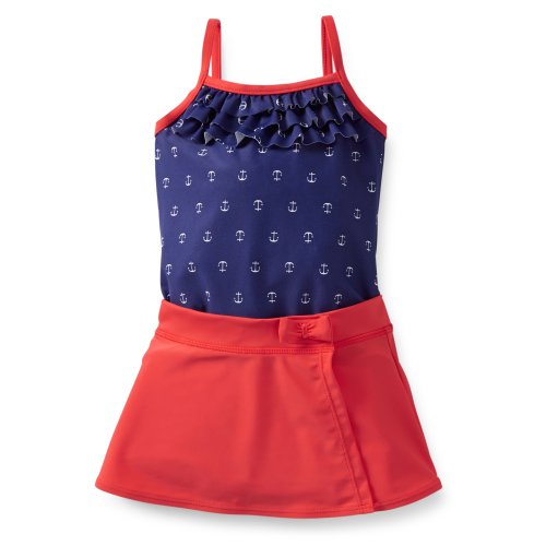 Maillot de bain 1 pièce jupe fille Carter's pour les vacances d'été
