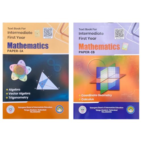 Image of Text Book For Intermediate 2026 Edition First Year Mathematics 1A 1B [Paperback] Telugu Akademi Hyderabad Telangana