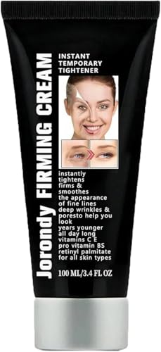 Jorondy Crema Reafirmante, Jorondy Crema Antienvejecimiento para Estiramiento Facial y Cuello, con Ácido Hialurónico Y Vitamina C, Reduce Las Arrugas, Hidratación 24H, De Absorción Rápida, No Grasa
