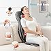 COMFIER Shiatsu Neck Back Massager with Heat, 2D ro 3D Kneading Massage Chair Pad, Adjustable Neck Massage,Seat Massager for Full Body Relaxation, Christmas Gifts for Dad Mom Women Men,Dark Gray