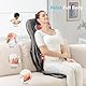 Comfier Shiatsu Rücken und Nacken Massagesitzauflage mit Wärme - 2D / 3D-Knet Massageauflage mit voller Rückenlehne und einstellbarer Luftkompresse, Ganzkörper Massagematte für Damen, Herren